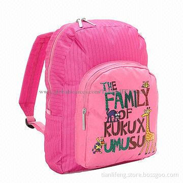 Lovely Pink Travel Backpack, Measures 16.25 x 12.25 x 4-inch
